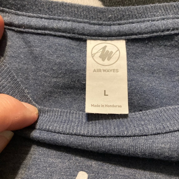 Inspirational Blue Graphic T-Shirt - Picture 4 of 5